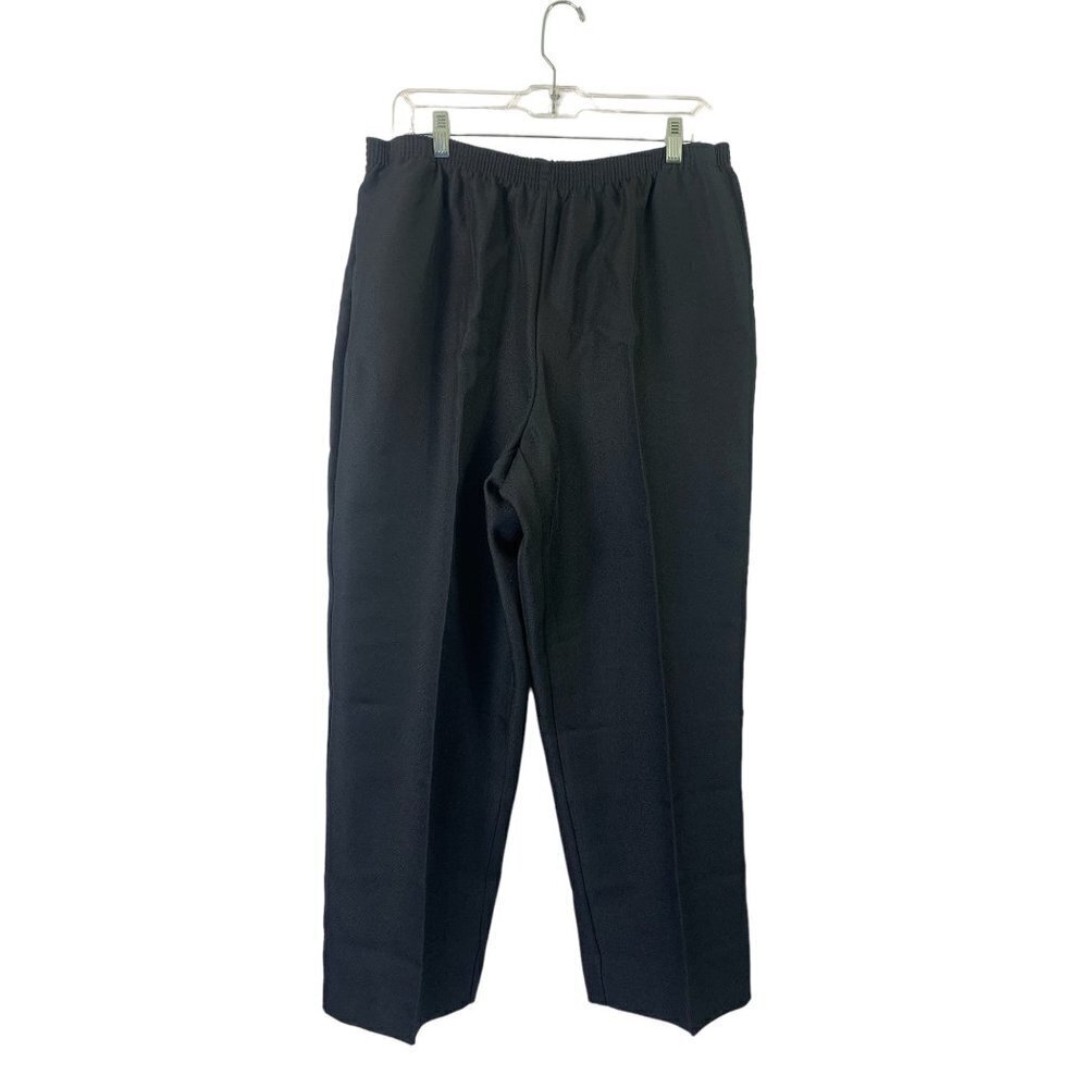 Alfred Dunner Women's Classic Black Pants